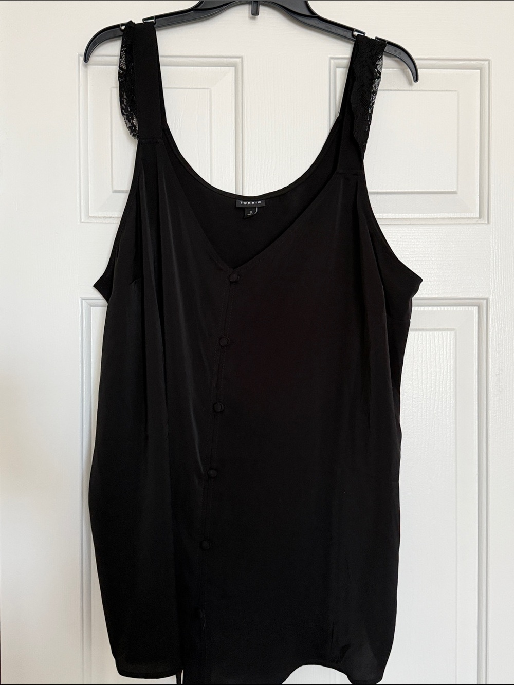 Torrid Black Flowy Lacy Cami Top 3X